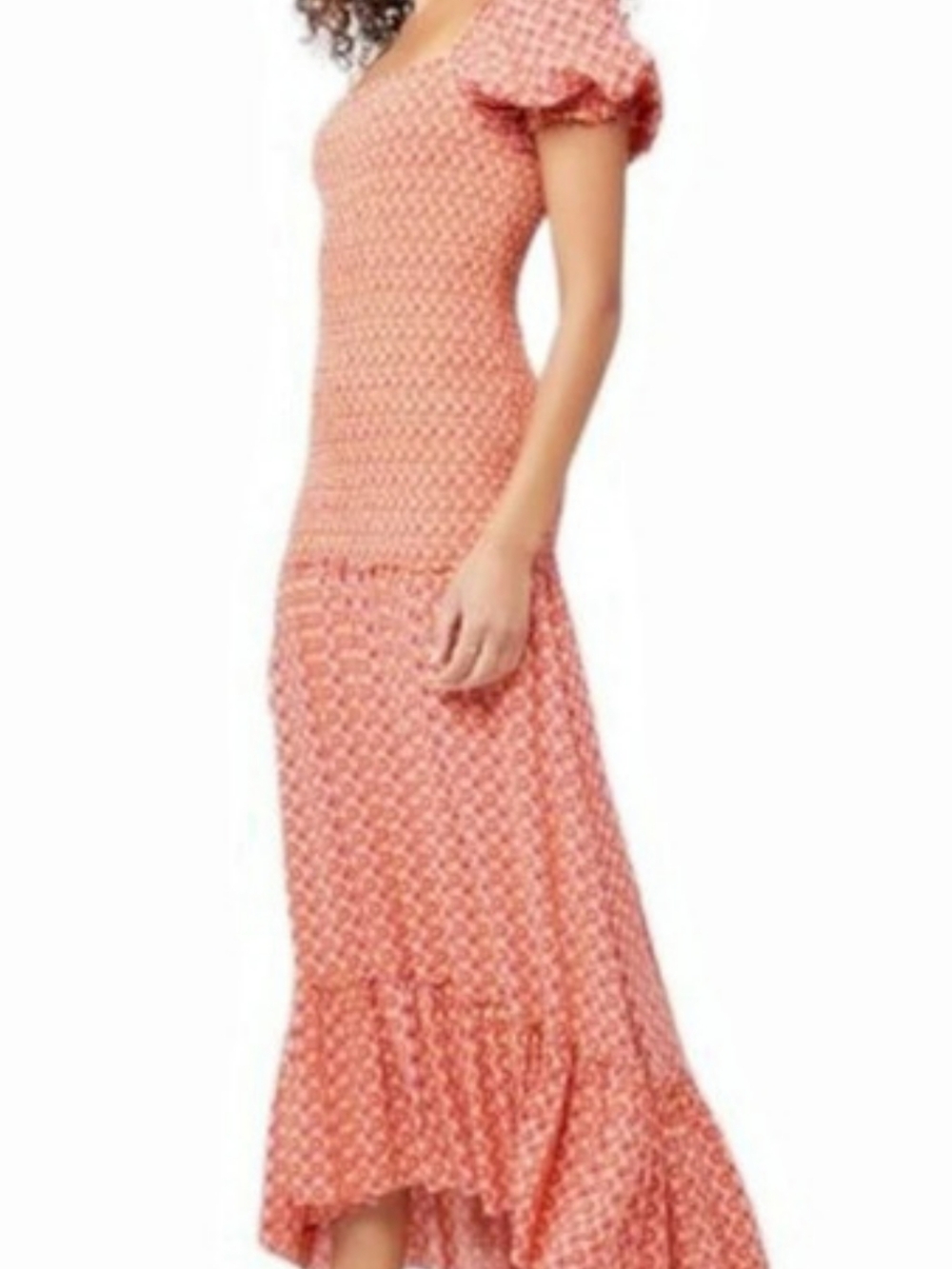 L*SPACE Simone Dress Floral Maxi Dress in Orange & Pink XL NWT